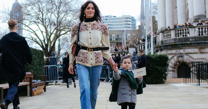 إطلالات مميزة تتصدر أسبوع لندن للشارع شتاء 2017