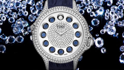 ساعات فندي 2015 بتفاصيل الفرو والألماس