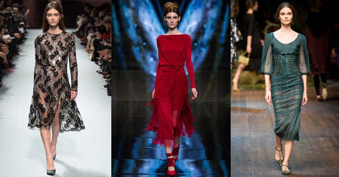 فساتين Midi خريف 2014 لإطلالة ملفتة للانتباه