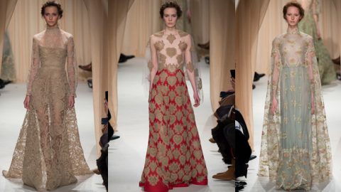 فالنتينو يختتم أسبوع كوتور باريس ربيع 2015 بالفلكلور الروسي