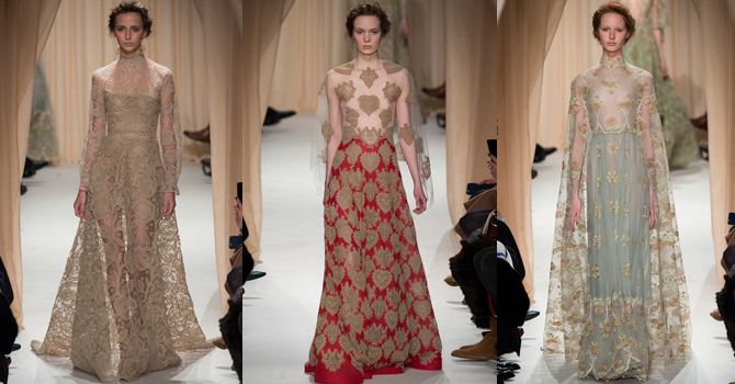 فالنتينو يختتم أسبوع كوتور باريس ربيع 2015 بالفلكلور الروسي