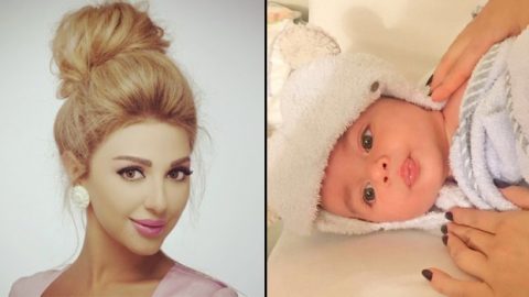 بالصور: إبن ميريام فارس يرث جمالها