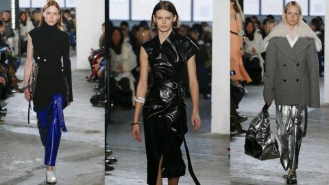 الجلود اللامعة شعار Proenza Schouler بأسبوع نيويورك شتاء 2018