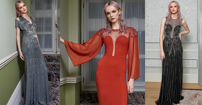 فساتين جيني بيكهام ما قبل خريف 2017 بأناقة الملكة إليزبيث