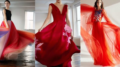 تصاميم مليئة بالسعادة و جمال الأزهار من كارولينا هيريرا قبل خريف 2018