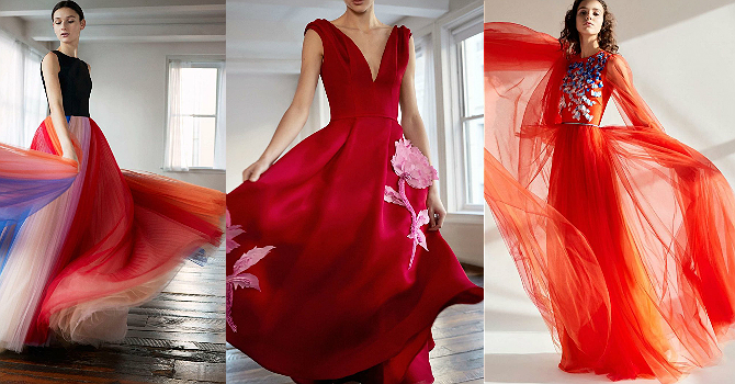 تصاميم مليئة بالسعادة و جمال الأزهار من كارولينا هيريرا قبل خريف 2018