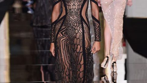 فستان فيرساتشي ربيع 2015