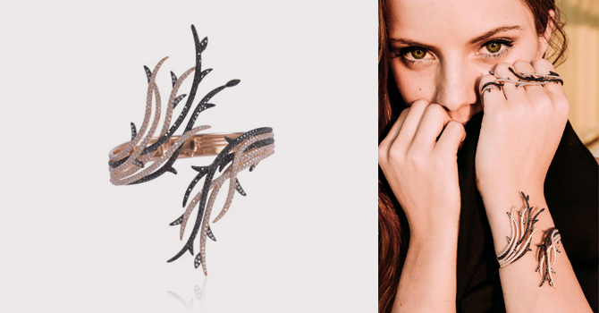 مجوهرات الذهب الأسود تكشف عن شخصيتكِ الجريئة