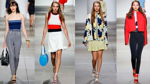 أسبوع لندن : أزياء توب شوب ربيع 2015 بأجواء الثمانيات