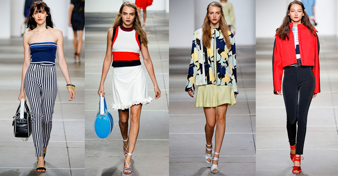 أسبوع لندن : أزياء توب شوب ربيع 2015 بأجواء الثمانيات