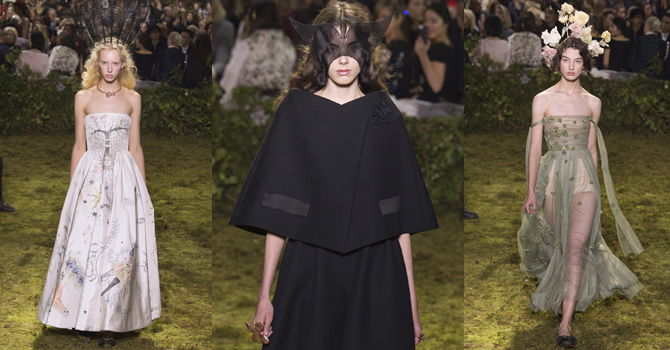 أزياء ديور هوت كوتور ربيع 2017 يسيطر عليها الغموض والسحر