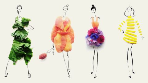 عاشقة للموضة تعيد تصميم الأزياء بالأطعمة