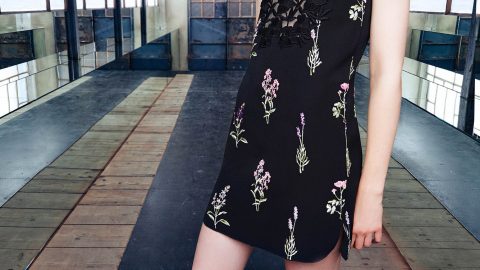 فستان أسود قصير من Giambattista Valli كروز 2017