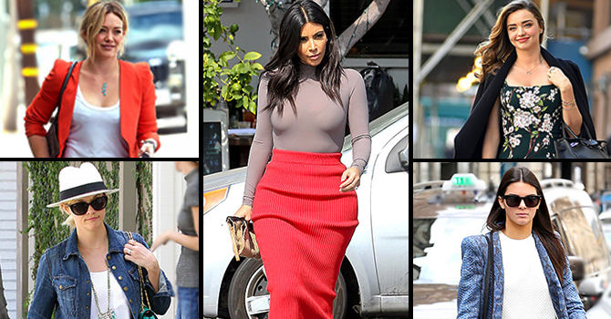 أفضل إطلالات النجمات 2014 على طريقة Street Style
