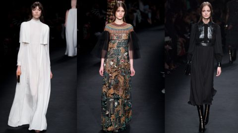 أجمل فساتين فالنتينو الطويلة خريف 2016 من العصور القديمة