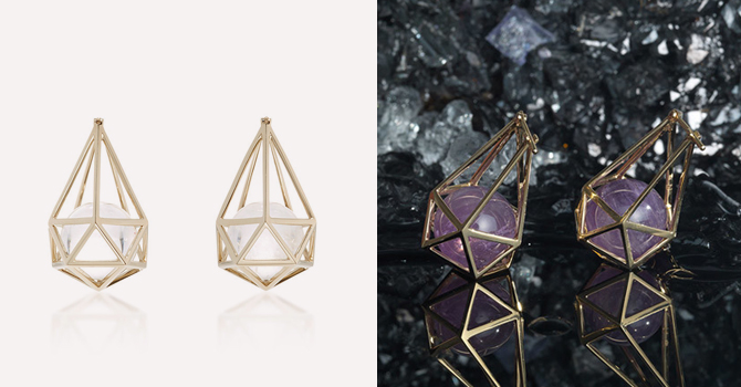 أقراط بلورية تجلب الحظ من نور فارس صيف 2016