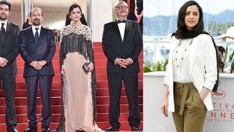 أناقة نجمة إيرانية محجبة تسرق الأضواء في مهرجان كان 2016