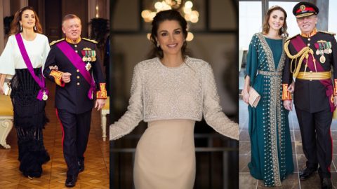 إطلالات أيقونية للملكة رانيا في عيدها الـ 45