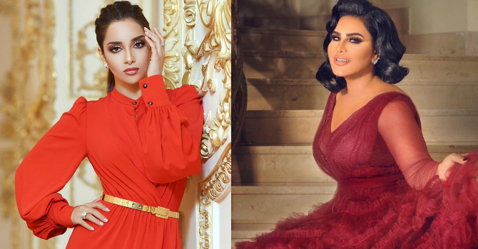 إطلالة حمراء تجمع أحلام وبلقيس معاً !