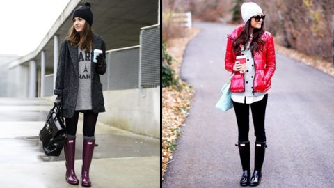 كيف ترتدي بوت المطر هذا الشتاء؟