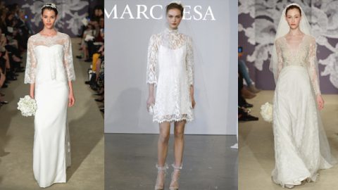 فساتين زفاف دانتيل  لعروس 2015