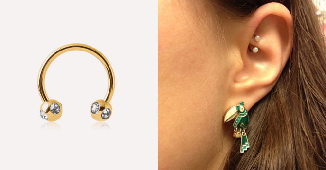 صرعة أقراط الـ Rook تعكس جراءة شخصيتكِ