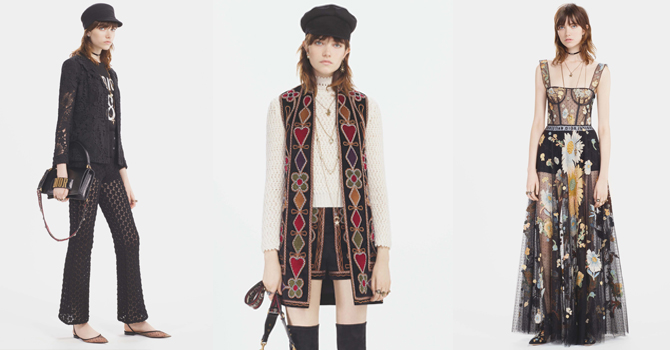 امرأة ديور ما قبل خريف 2017 تعود من حقبة سبعينيات القرن الماضي