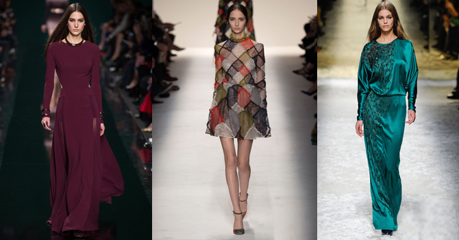 فساتين بأكمام طويلة تكمل أناقتك بخريف 2014