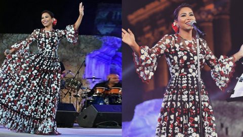 شيرين راقصة فلامنكو في حفل بعلبك