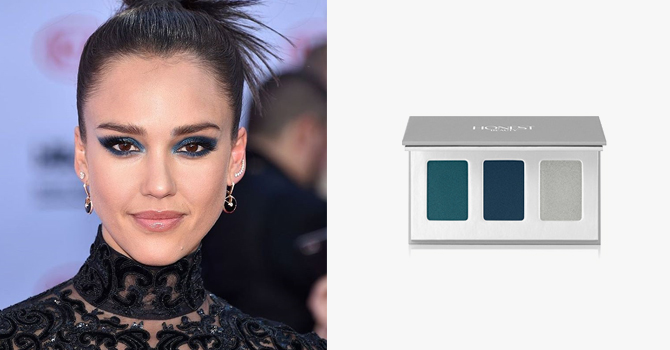 بالخطوات: مكياج أزرق للعيون البنية على طريقة جيسيكا ألبا