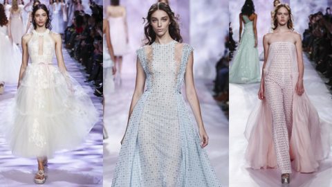 أزياء جورج شقرا هوت كوتور ربيع 2017 بظلال ناعمة