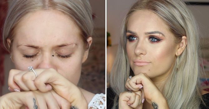 فيديو: مدونة جمال تتحدى الإعاقة بتطبيق المكياج