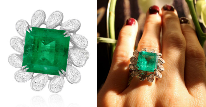 الزمرد حجر العام في عالم مجوهرات 2017