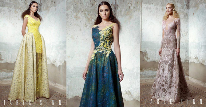 فساتين طارق سنو شتاء 2016 لحفلات الأوبرا الراقية