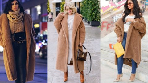 هكذا نسقن مدونات الموضة معطف الدُب تيدي بأناقة و فخامة