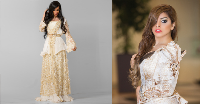 قفطان عيد الأم الفخم من المصممة سارة بنت محمد