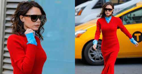 أحدث طرق تنسيق لون العام من فيكتوريا بيكهام