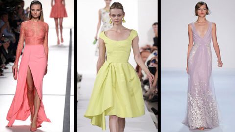 فساتين بظلال الباستيل ربيع 2014