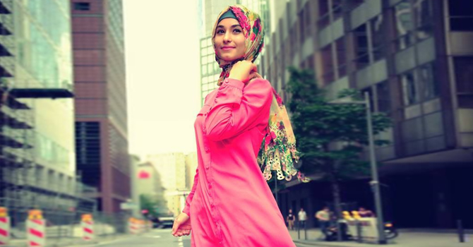 إطلالات محتشمة مميزة بالحجاب