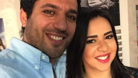 الصورة الأولى من عقد قران إيمي سمير غانم وحسن الرداد