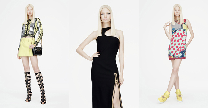 أزياء فيرساتشي كروز 2015 بدرجات الباستيل