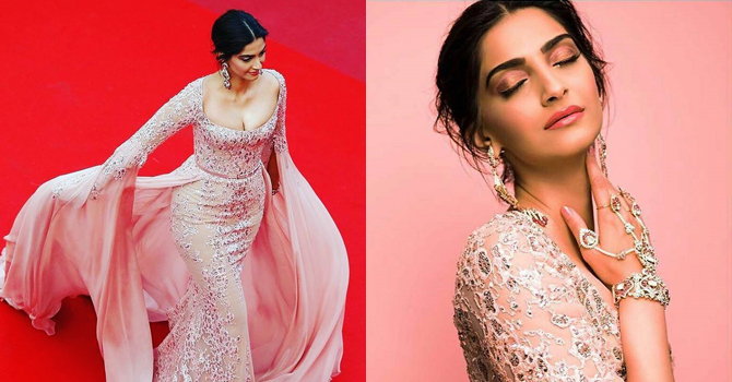 سونام كابور بإطلالة شرقية مبهرة في مهرجان كان 2017