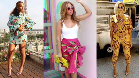 إطلالات بيونسيه بالأزياء المطبوعة إحتفالًا بعيد ميلادها الـ 37