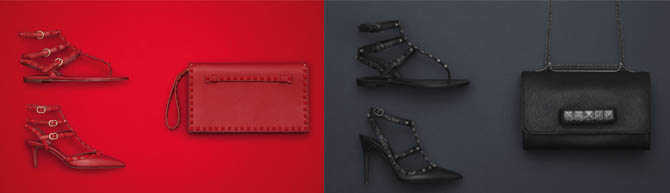 مجموعة حقائب الربيع من فلانتينو والأحذية المناسبة لها