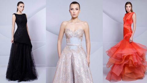 فساتين طارق سنو 2015 بفخامة ربيعية