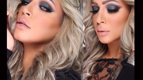 مكياج عيون دخاني بظلال ممزوجة من معصومة هاشم