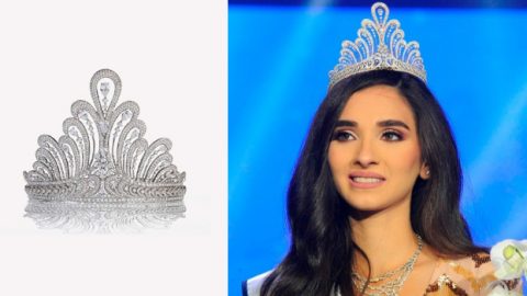 تاج اليسايان يمنح ساندي تابت لقب ملكة جمال لبنان