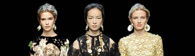 كولكشن الأقراط من إكسسوارات Dolce & Gabbana