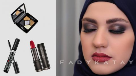 مكياج فادي قطايا للمحجبات بظلال الميتاليك العربية