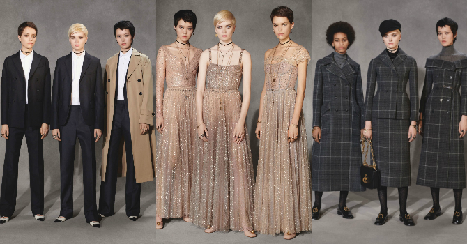 تصاميم أنثوية بطابع ذكوري من مجموعة ديور لما قبل خريف 2018